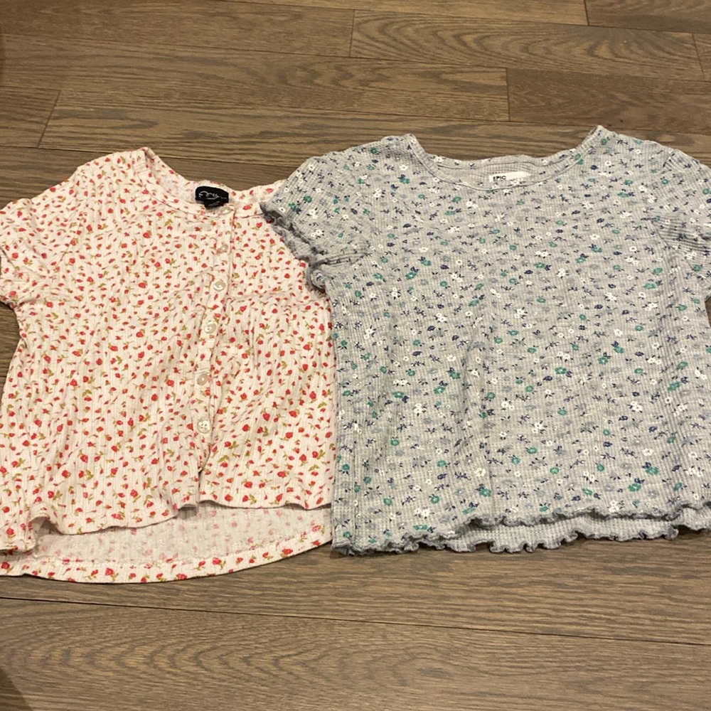 Girls flower T- shirts